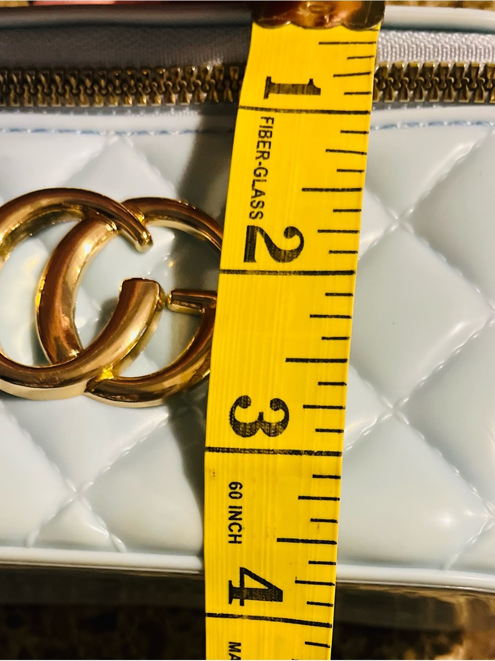 Jelly Light Blue Pearl-Handle Mini Top-Handle Bag - Picture 7 of 7